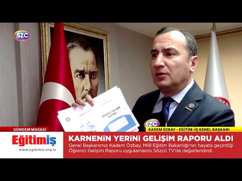 Eğitim-İş Genel Başkanı Kadem Özbay – Karne Yerini Gelişim Raporu Aldı - Sözcü TV | EĞİTİM İŞ