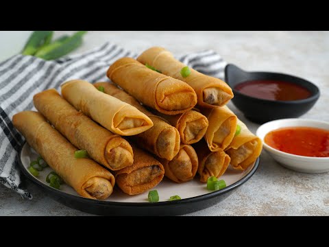 The Best Crispy Shrimp Spring Rolls Recipe | Easy Prawn Rolls