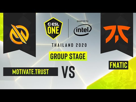 Dota2 - Fnatic vs. Motivate.Trust Gaming - Game 2 - ESL One Thailand 2020 - Group A - AS