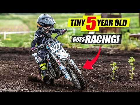 5 -Year-Old Motocross Superstar goes Racing!