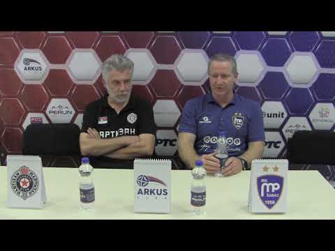 Darko Arsić i Vladan Matić izjave po završetku utakmice Partizan - Metaloplastika Elixir