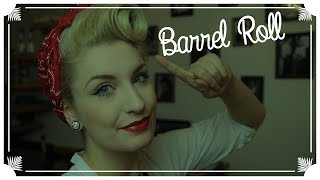 Super Einfache Basic Rockabilly Frisur / Barrel Roll / VINTAGE HAIR TUTORIAL (ENGLISH SUBS)