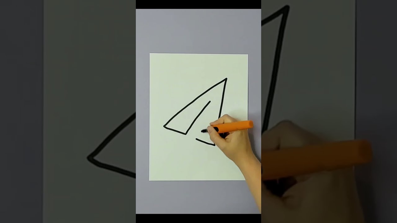 Draw a paper airplane