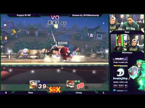S@X Monthly 8/30 - Project M Winner's Finals - Boss vs Coney