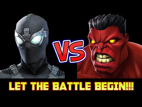 MCOC - Spider-Man (Stealth Suit) Vs. Red Hulk (Labyrinth of Legends)