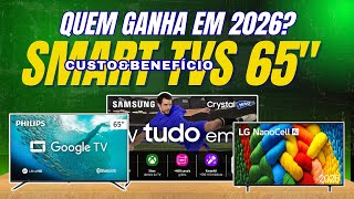 QUAL A MELHOR TV 65 POLEGADAS CUSTO BENEFÍCIO 2026: ESCOLHA CERTA PELO MELHOR PREÇO/MELHOR TV 65”