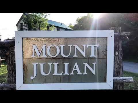 9 course tasting menu at Mount Julian Restaurant