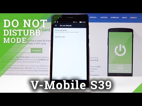 How to Enable Do Not Disturb Mode in V-MOBILE S39 - Block Sounds & Vibrations