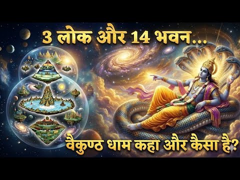 तीन लोक और 14 भुवन का रहस्य | वैकुंठ, स्वर्ग और पाताल लोक की पूरी सच्चाई