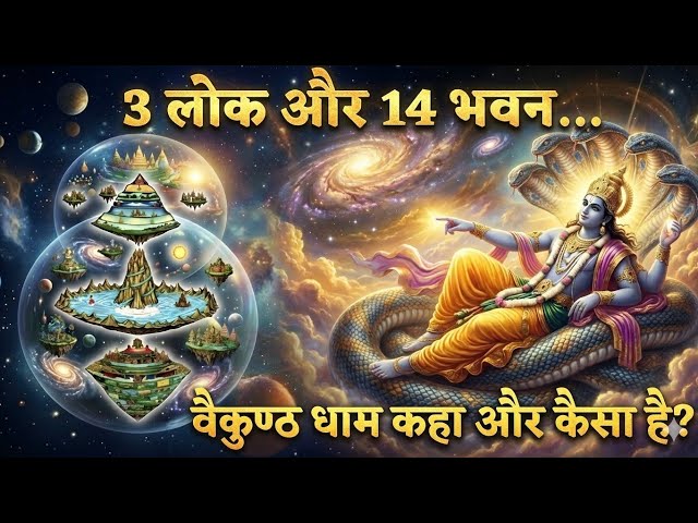 तीन लोक और 14 भुवन का रहस्य | वैकुंठ, स्वर्ग और पाताल लोक की पूरी सच्चाई SDDEFAULT Thumbnail