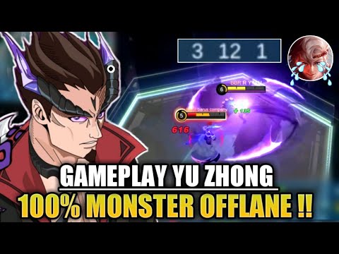 19 KILLS‼️GAMEPLAY YU ZHONG 100% MONSTER OFFLANE | Build Top Global Yu Zhong - Mobile Legends