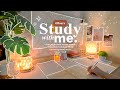 4 HOUR ️Late Night Study With Me Rain Sounds No Music Pomodoro 50 10 Day168