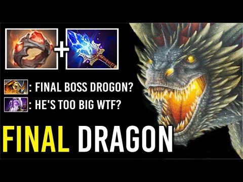 BIG BLACK DROGON IS BACK! Crazy Giant's Ring DK Final Boss vs Pro Clinkz Most Epic Game WTF Dota 2