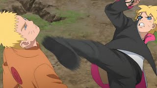 Boruto usa o Karma pela primeira vez em batalha contra Naruto | Boruto Dublado