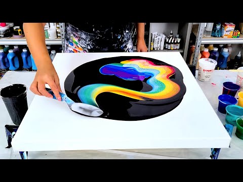 I Tried Something NEW and It WORKED! - Color Explosion With Interference Colors! - Acrylic Pouring