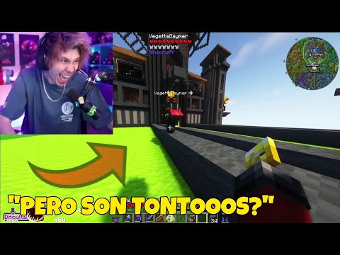 Rubius and Willy turn Vegetta's CASTLE into WOOL (He gets angry) | Karmaland 5