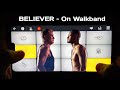 BELIEVER Cover In Walkband | Piano + Drumming Cover By SB GALAXY