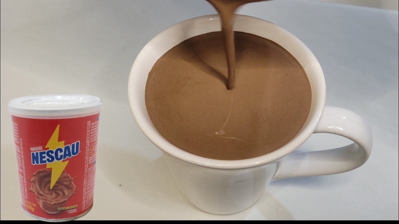 CHOCOLATE QUENTE DE NESCAU COM APENAS 3 INGREDIENTES SUPER CREMOSO