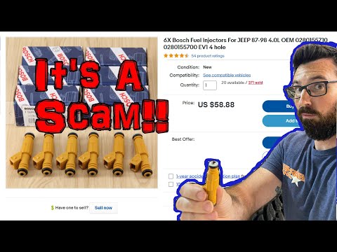 FAKE Jeep 4.0 Fuel injectors from eBay