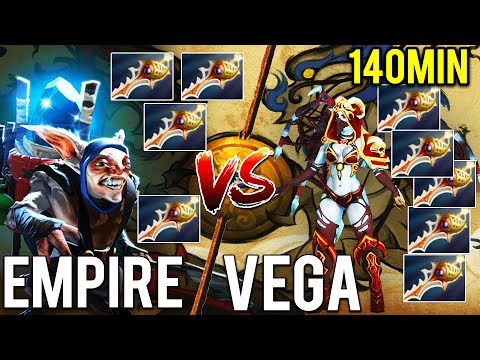 LONGEST MATCH TI7 - MEGA CREEPS - 9 RAPIERS - RECORD ON MOST CS - EPIC MATCH - Empire vs Vega TI7