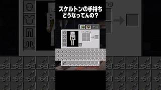 スケルトンの手持ちどうなってるの？ #minecraft