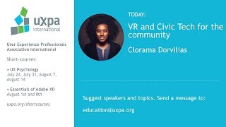 VR and Civic Tech for the community