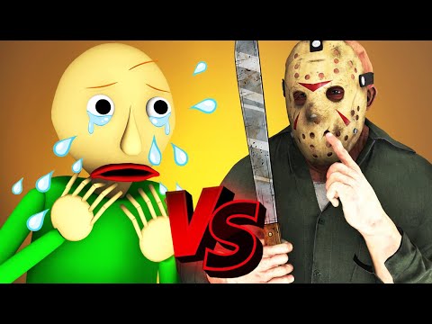 BALDI REMASTERED vs JASON from FRIDAY 13 - THE MOVIE (All Episodes Compilation 3D Animation Cartoon)