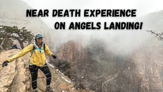 Hiking Angels Landing in the snow! | Van Vlog #18