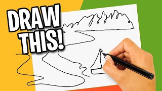 One Line Art in 3 Minutes - Easy Drawing for Kids & Adults (Beginner Friendly)