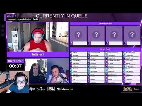 TWITCH RIVALS | TYLER1 DRAFTS 1ADRIANARIES1 INSTEAD OF TF BLADE (TF BLADE GETS MAD)