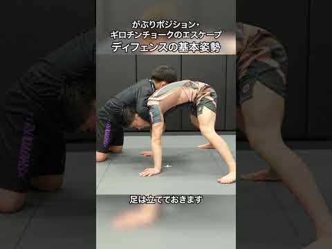 がぶりディフェンスの基本姿勢｜がぶりポジション・ギロチンチョークのエスケープ