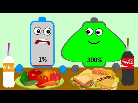 Healthy Vs Unhealthy | Asmr Mukbang Animation | Battery Charging Animation | NCR Animation