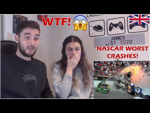 British Couple reacts to The Worst NASCAR Crashes of All Time