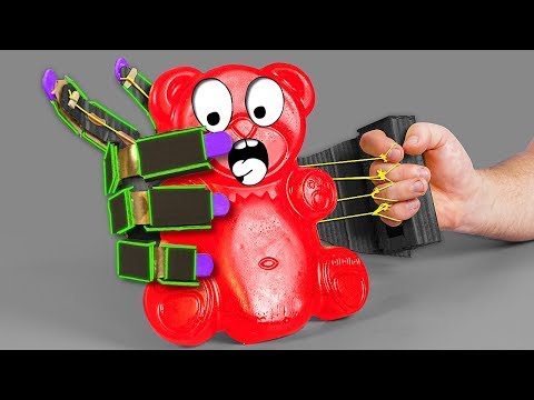 ROBOTIC ARM VS JELLY GUMMY BEAR
