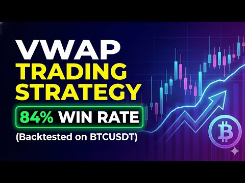 VWAP Trading Strategy (84% Win Rate Backtested on BTCUSDT)