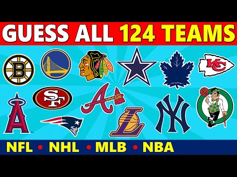 Guess ALL 124 Sports Teams by Their Logo – NFL, NHL, MLB & NBA (Logo Quiz)