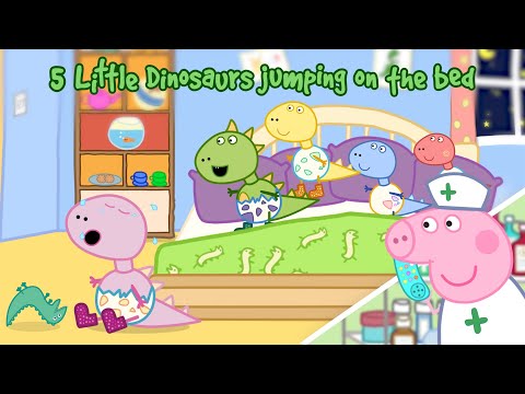 PEPPA PIG - Five Little Monkeys Jumping On The Bed - Nursery Rhymes and Kids Songs  (K-pop remix)