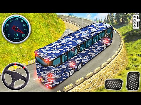 Real Army Bus Simulator - Offroad Uphill Bus Driving Game 3D | Android Gameplay