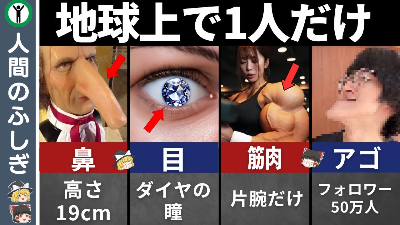 【唯一無二】ユニークな特徴を持つ選ばれし者たち7選 【ゆっくり解説】
