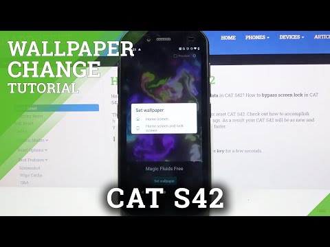 How to Apply Live Wallpaper in Cat S42 - Magic Fluids