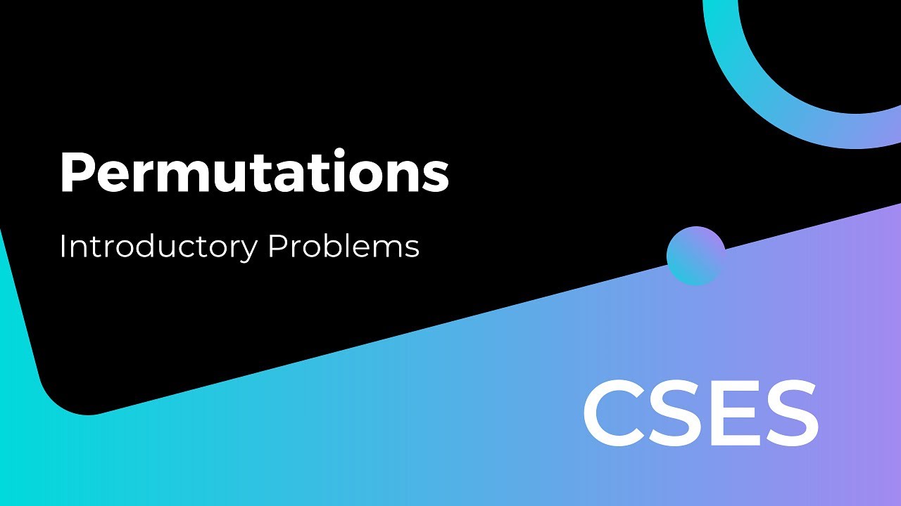 Permutations | Introductory Problems | CSES