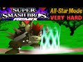 Smash Remix HD Textures Gameplay All Star Mode Giga Bowser VERY HARD