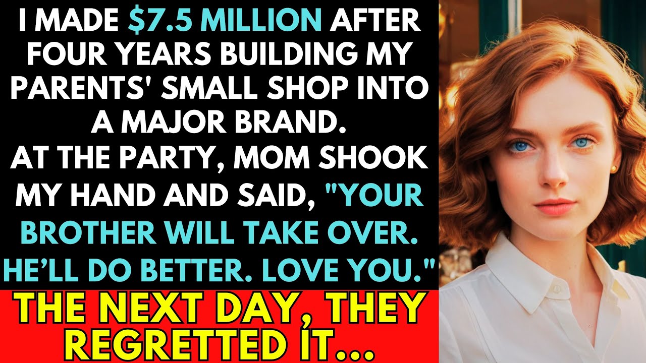 I Made $7.5 Million, From A Small Shop To A Big Brand. But My Parents Chose My Brother As CEO.