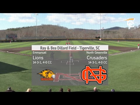 North Greenville vs. Emmanuel (Game 2) - NGU Baseball 2020