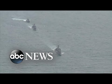 South Korean warships carry out live-fire exercises
