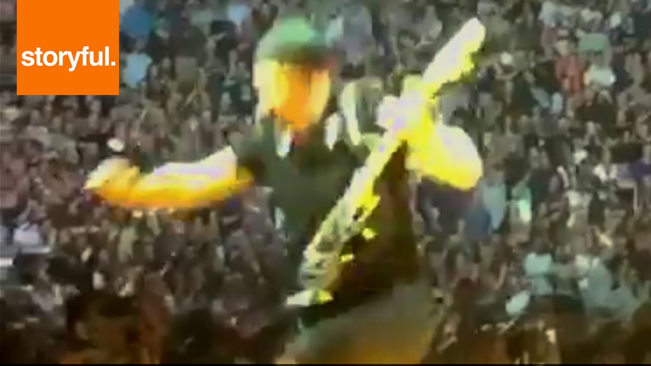 U2 Guitarist Falls Off 