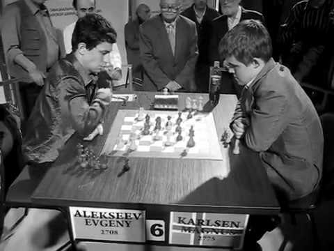 Magnus Carlsen Blitz game against Evgeny Alekseev