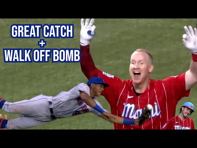 Mets centerfielder makes great catch but Marlins walk off, a breakdown