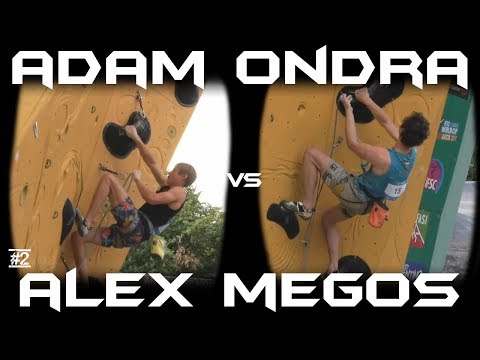 Adam Ondra VS Alex Megos - IFSC Climbing World Cup Arco 2017 - Climbing Comparison