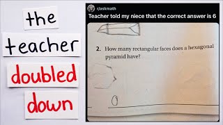 Her Teacher Says Hexagonal Pyramids Have Rectangles